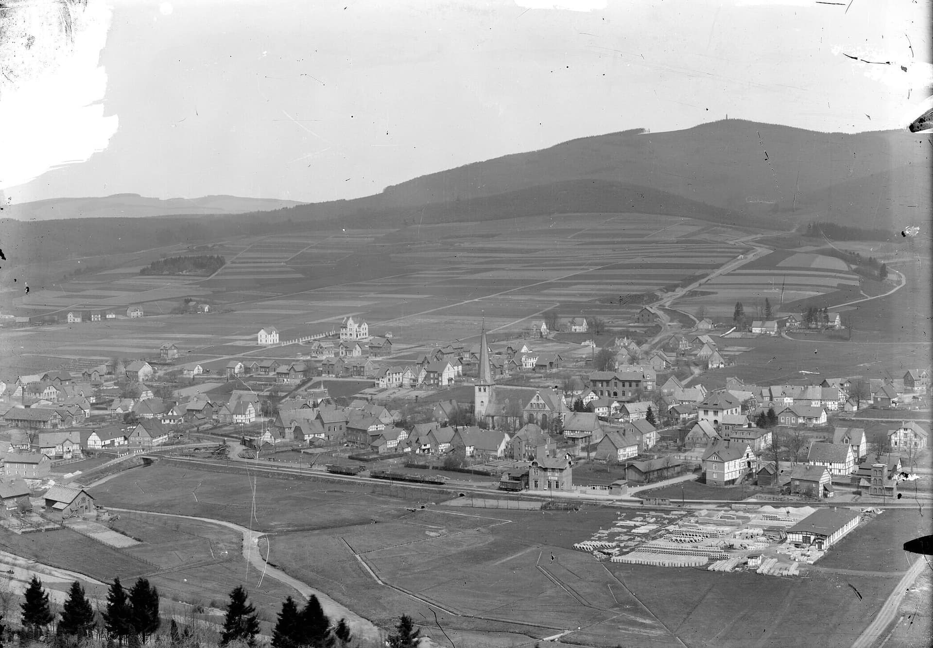 Blick auf Ferndorf von Südosten Blick auf Ferndorf von Südosten